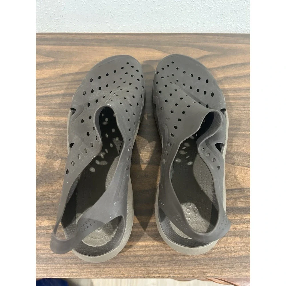 Crocs Mens Swiftwater Wave Sandals Brown Water Shoes Comfort Size 13 Clogs